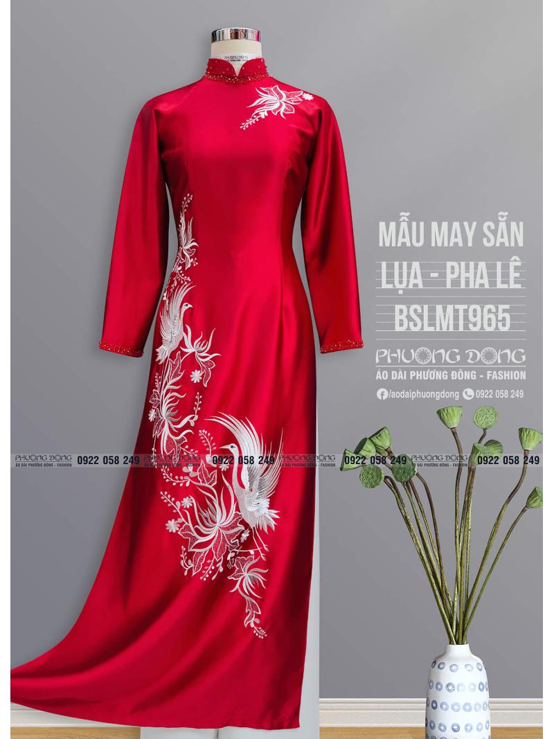 Áo Dài Bà Sui Lụa Thêu Kết Pha Lê BSLMT965